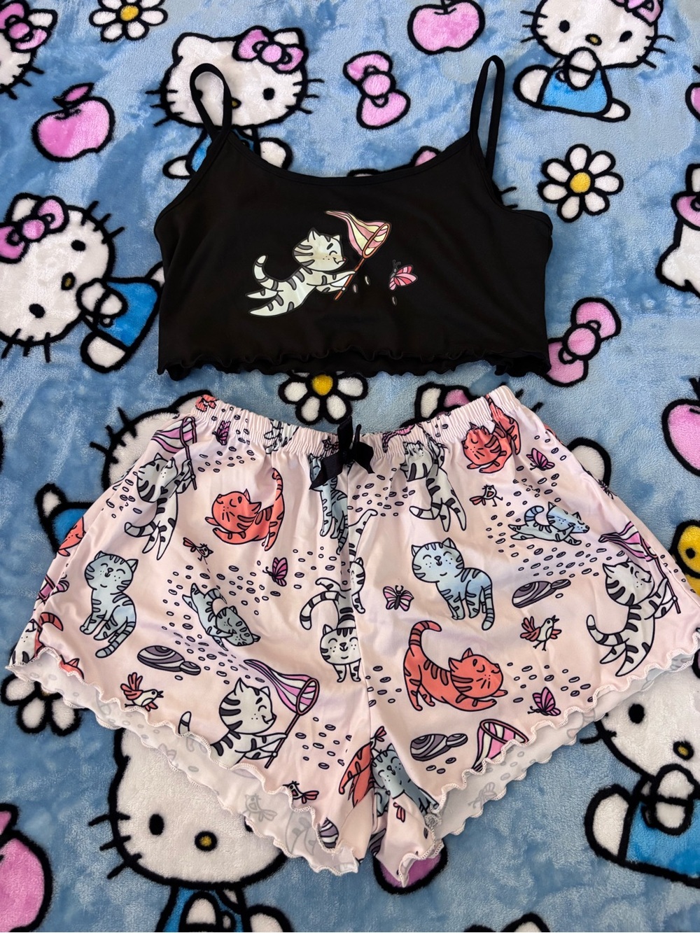 SHEIN cat pajama set